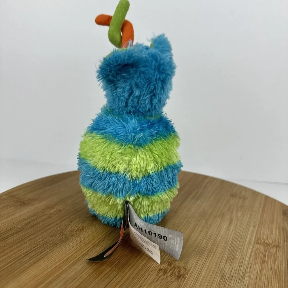Melissa and Doug Blue Green Striped‎ Fuzzy Monster Bowling Pin Plush Replacement